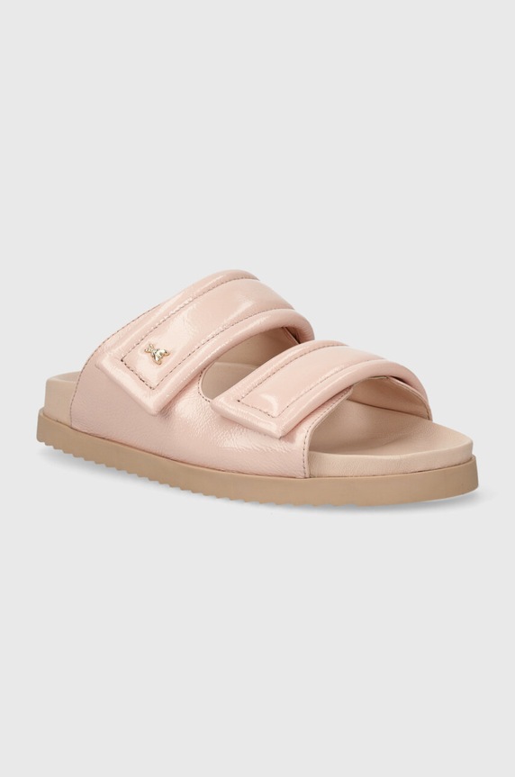 Patrizia Pepe bőr papucs nappa bőr rózsaszín 8X0001.L057.B743