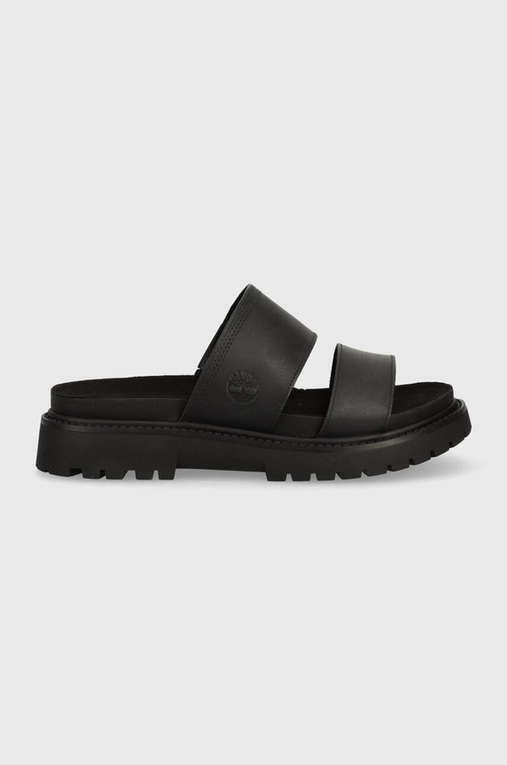Kožené pantofle Timberland Clairemont Way TB0A63NGW021 černá SS24
