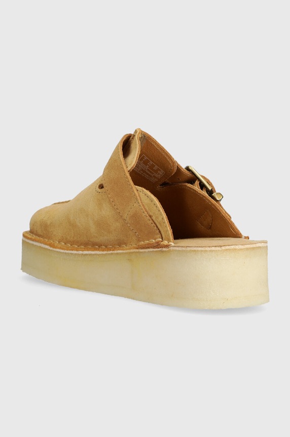 Взуття Замшеві шльопанці Clarks Originals Trek Wedge Mule 26175870 коричневий