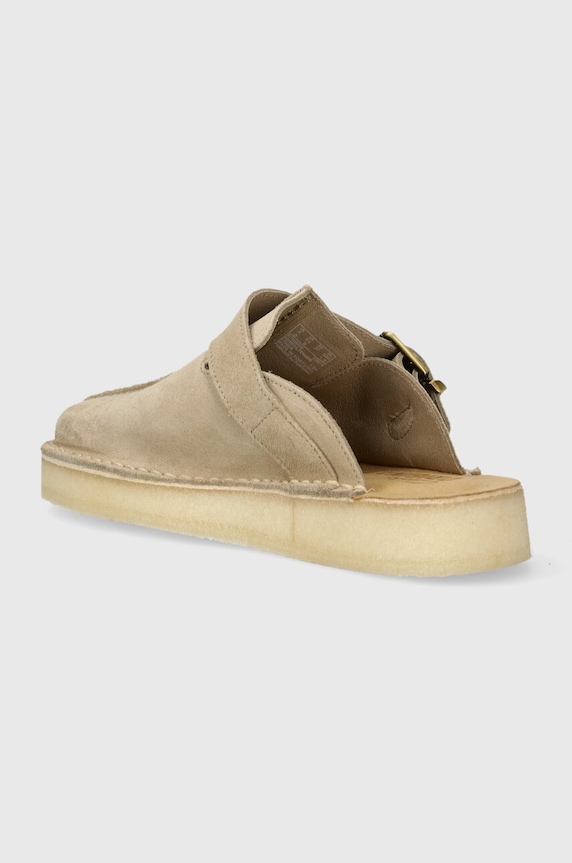 Shoes Clarks Originals suede sliders Trek Mule 26176569 beige
