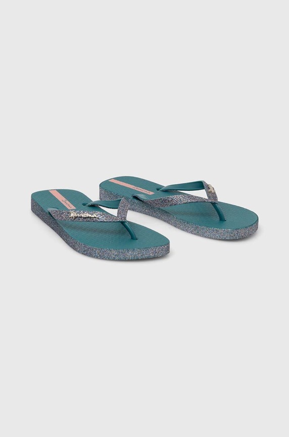 Žabky Ipanema MAXI GLOW FE bez podpatku zelená 27000.AS220