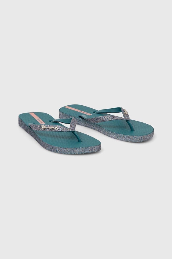 Žabky Ipanema MAXI GLOW FE bez podpatku zelená 27000.AS220