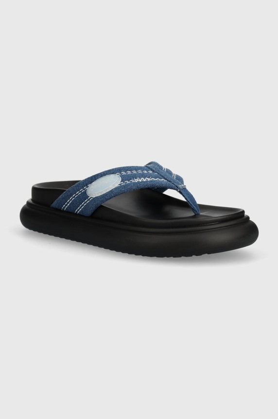 Žabky Desigual Boat platforma modrá 24SSSD01.5005