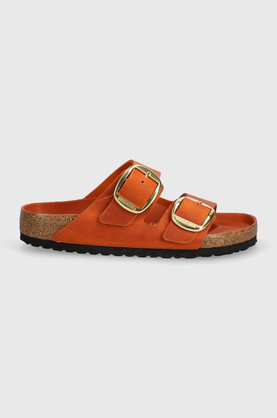 Natikači iz nubuka Birkenstock Arizona Big Buckle 1026609 oranžna SS24