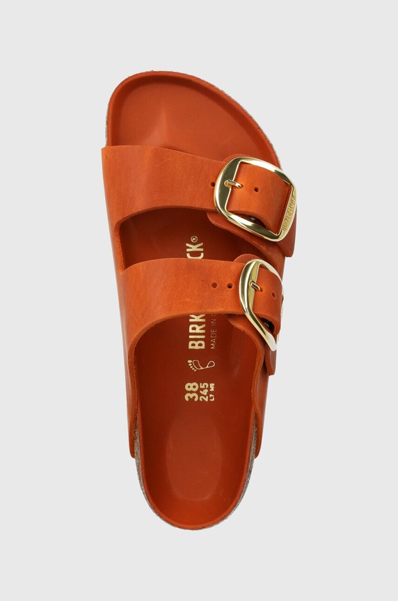 Natikači iz nubuka Birkenstock Arizona Big Buckle oranžna 1026609