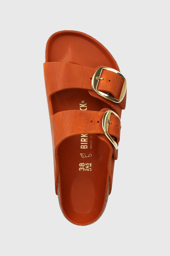 Natikači iz nubuka Birkenstock Arizona Big Buckle oranžna 1026609
