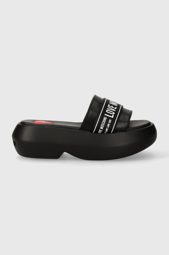 Love Moschino klapki JA28107I0IIX700A czarny SS24