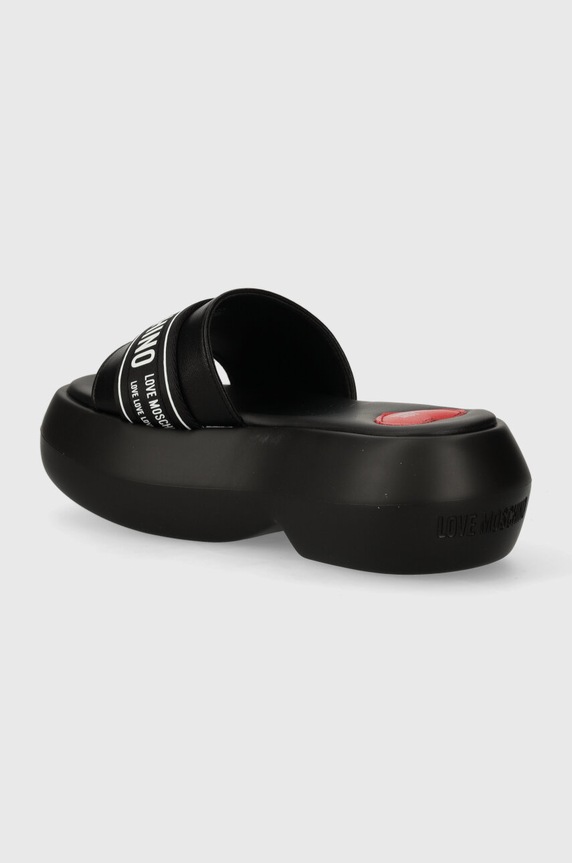 Obuwie Love Moschino klapki JA28107I0IIX700A czarny