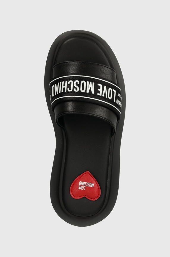 Love Moschino klapki czarny JA28107I0IIX700A