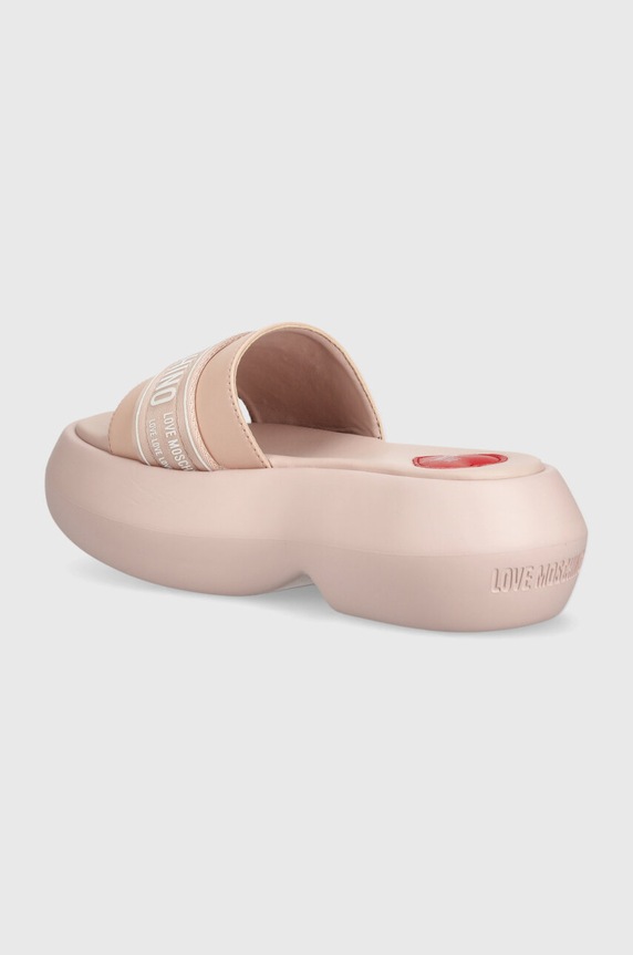Obuwie Love Moschino klapki JA28107I0IIX760A różowy