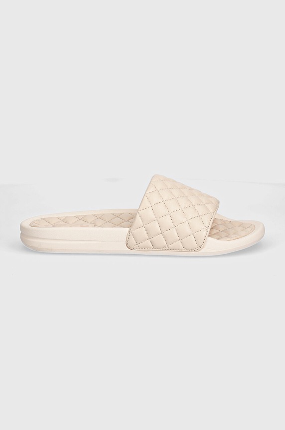 APL Athletic Propulsion Labs slapi de piele LUSSO SLIDE 2.4.010420 bej AW24