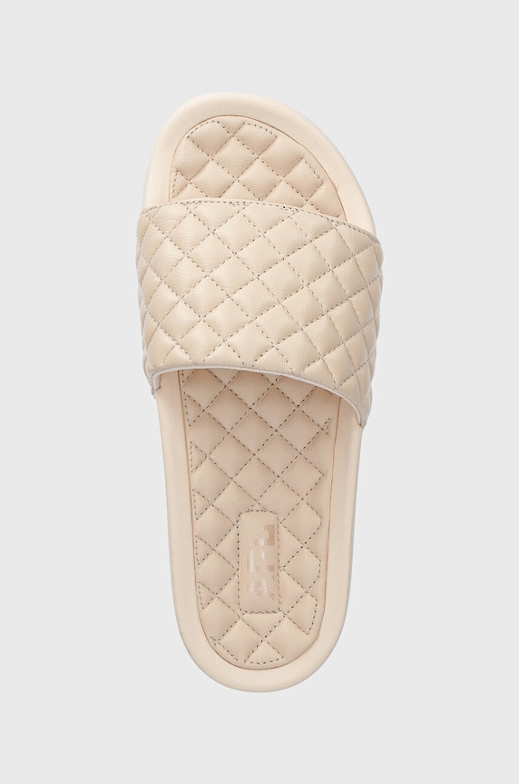 APL Athletic Propulsion Labs slapi de piele LUSSO SLIDE bej 2.4.010420