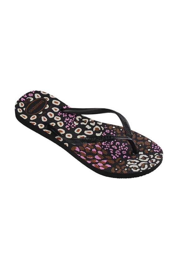 Σαγιονάρες Havaianas SLIM ANIMALS 4103352.2500 μαύρο SS24