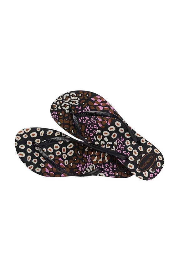 Σαγιονάρες Havaianas SLIM ANIMALS μαύρο 4103352.2500