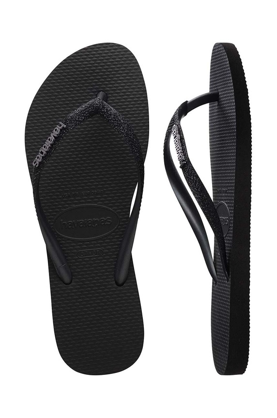 Σαγιονάρες Havaianas SLIM GLITTER II 4146975.1069 μαύρο