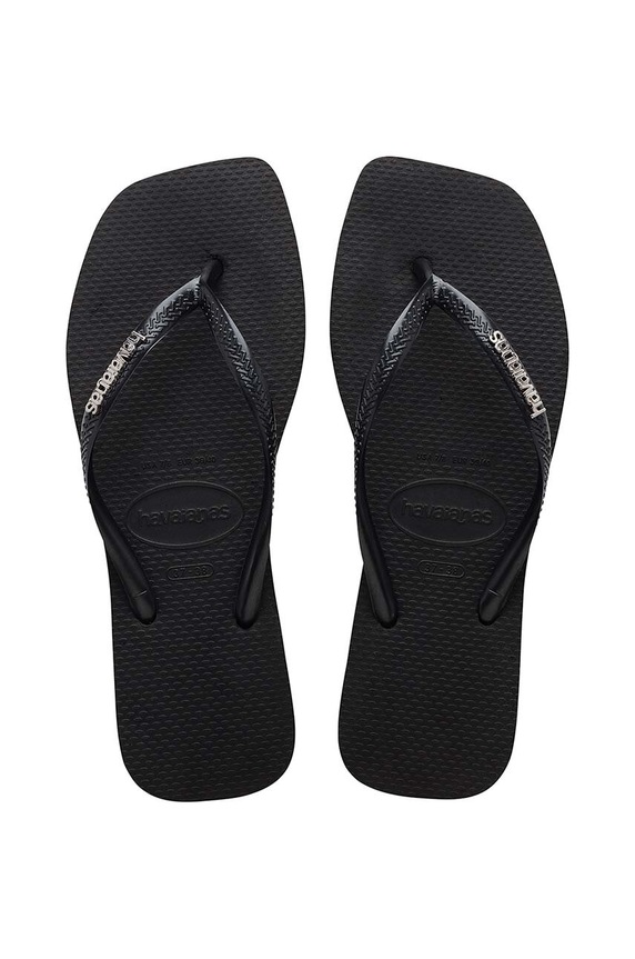 Havaianas flip-flop SQUARE LOGO METALLIC szintetikus fekete 4148257.2976