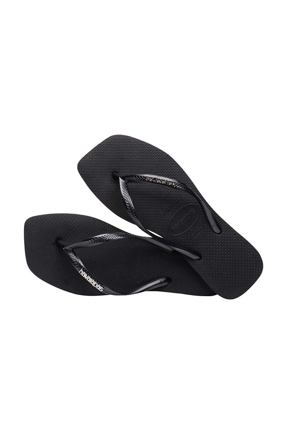 Cipők Havaianas flip-flop SQUARE LOGO METALLIC 4148257.2976 fekete