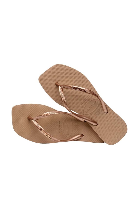 Japonke Havaianas SQUARE LOGO METALLIC zlata 4148257.5282
