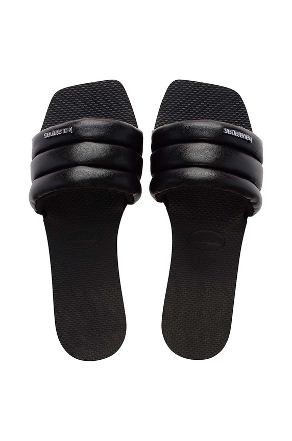 Παντόφλες Havaianas YOU MILAN φλατ μαύρο 4148312.0090