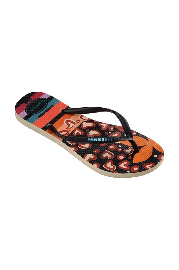 Σαγιονάρες Havaianas SLIM PATCHWORK 4148944.9446 μαύρο SS24