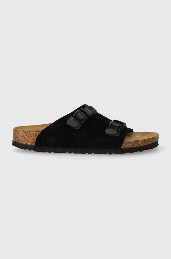 Natikače od brušene kože Birkenstock Zürich 1026783 crna SS24