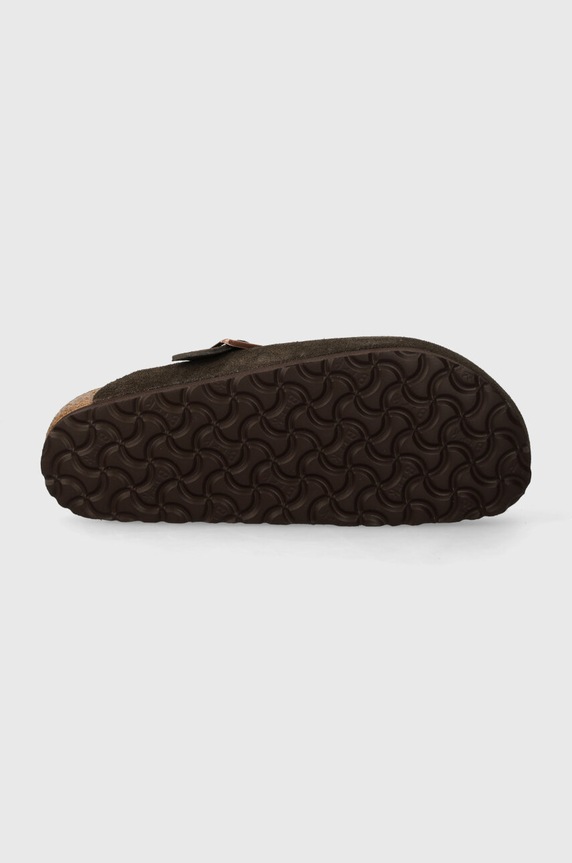 Natikače od brušene kože Birkenstock Boston 1027460 smeđa