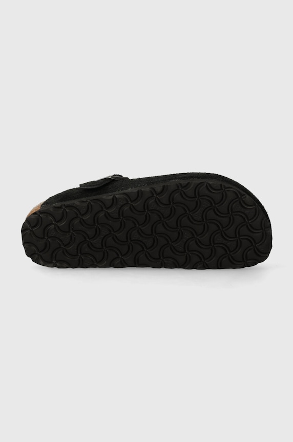 Semišové šľapky Birkenstock Boston 1027067 čierna