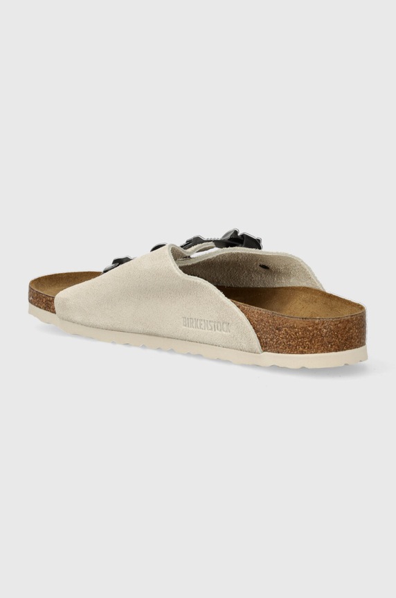 Obuwie Birkenstock klapki zamszowe Zürich 1026788 beżowy