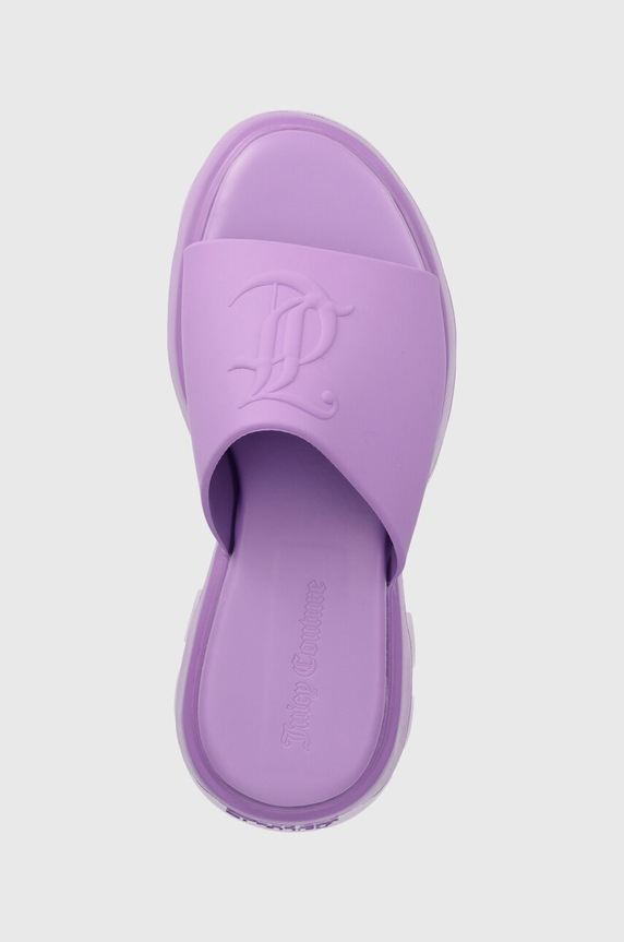 Juicy Couture klapki BABY TRACK fioletowy JCFSAN222042
