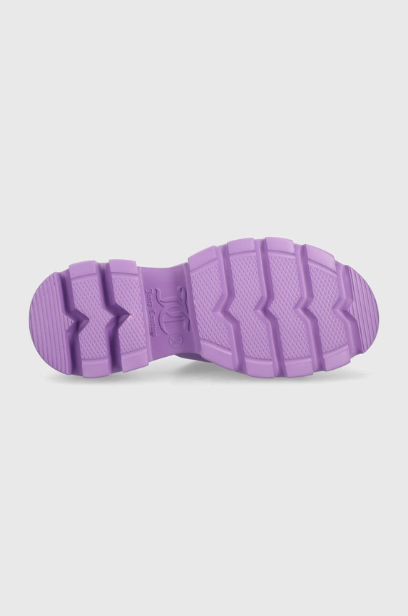 Juicy Couture klapki BABY TRACK JCFSAN222042 fioletowy