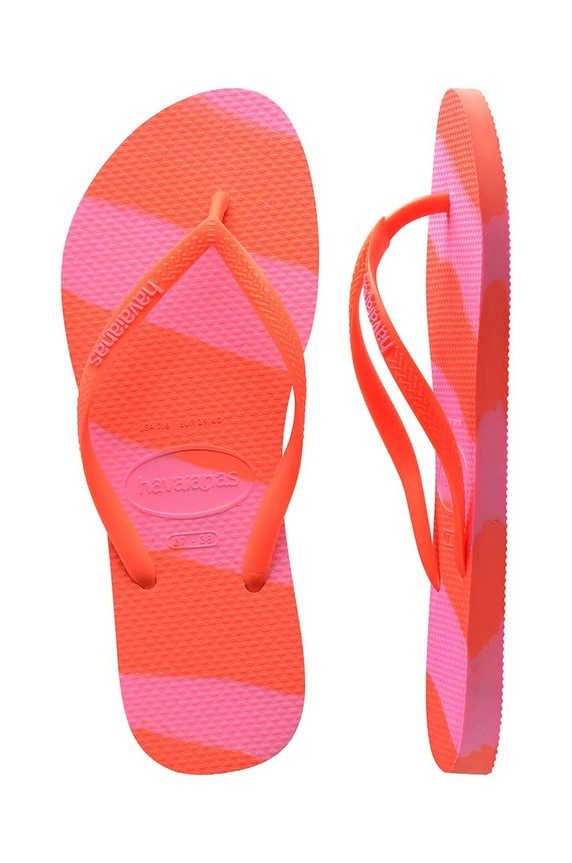 Σαγιονάρες Havaianas SLIM COLOR FUN 4149323.5572 πορτοκαλί