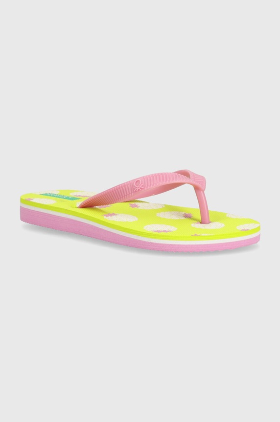 Детски джапанки United Colors of Benetton зелен 8G3E0D013.G.Seasonal