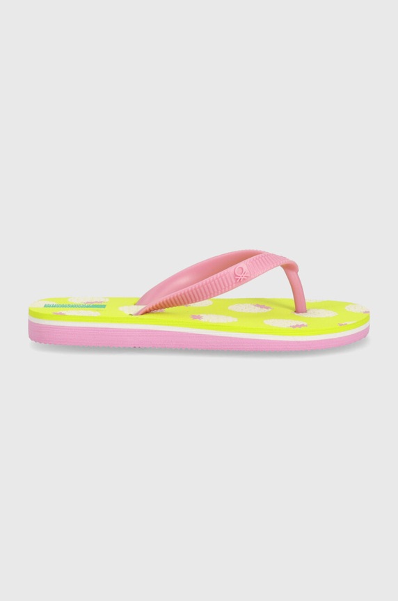 Детски джапанки United Colors of Benetton 8G3E0D013.G.Seasonal зелен SS24