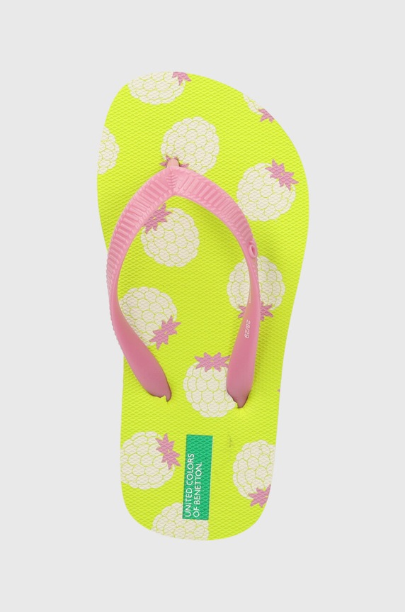 Детски джапанки United Colors of Benetton зелен 8G3E0D013.G.Seasonal