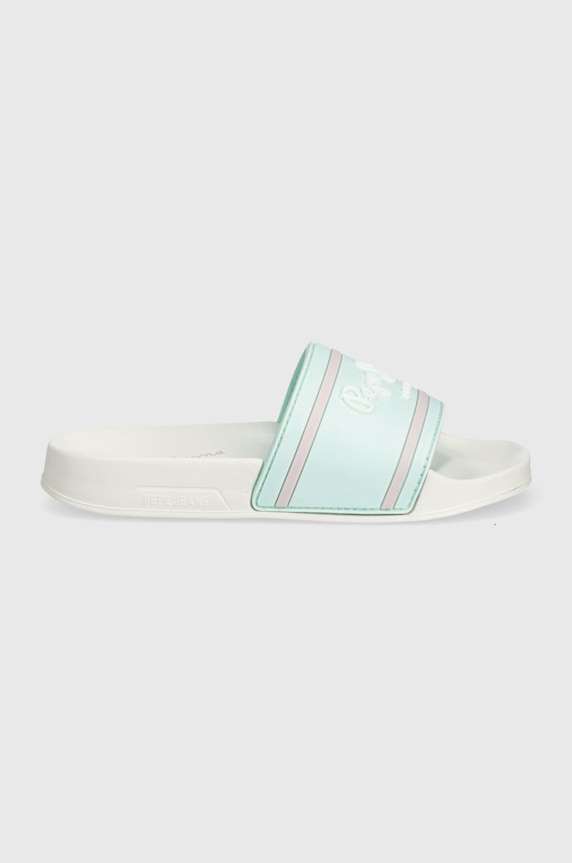 Dječje natikače Pepe Jeans SLIDER LOGO G PGS70061 tirkizna SS24