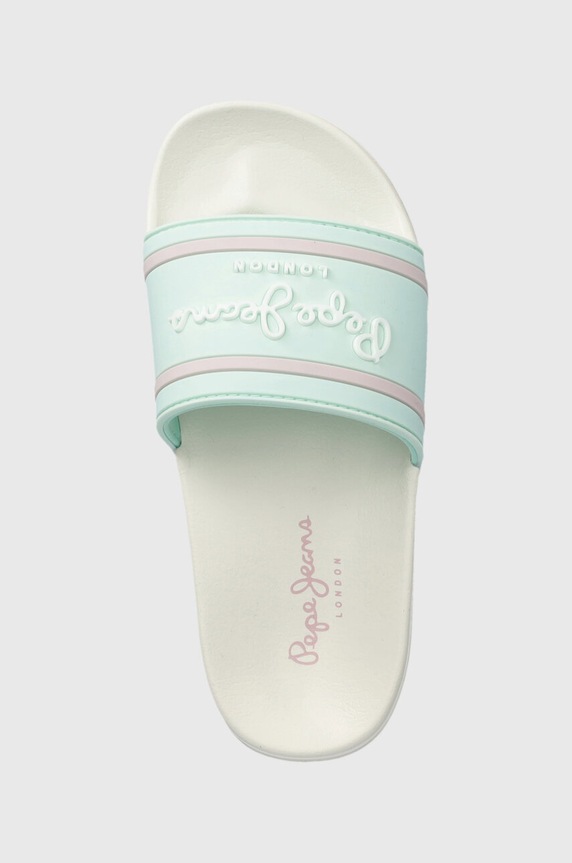 Dječje natikače Pepe Jeans SLIDER LOGO G tirkizna PGS70061