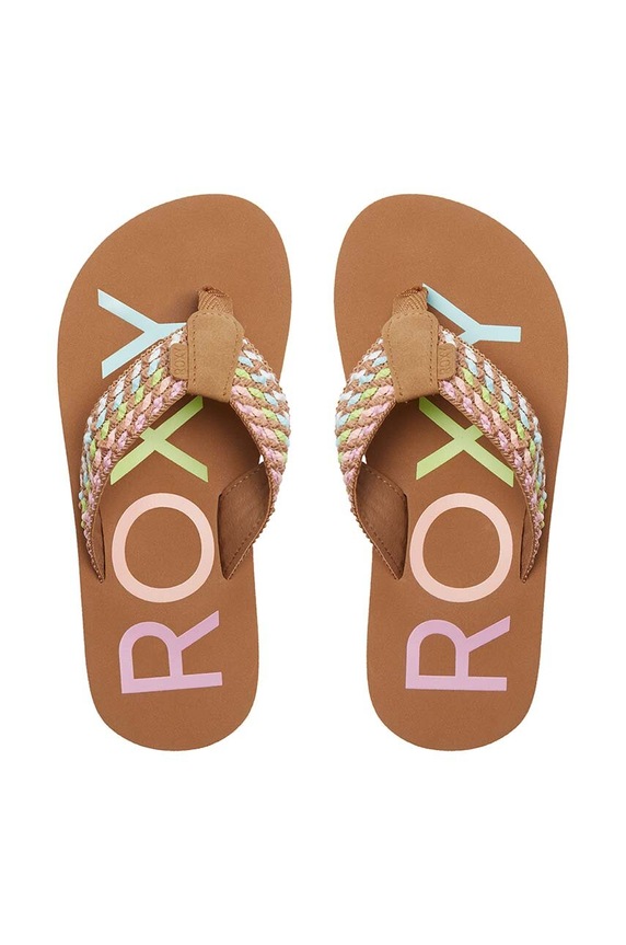 DÍVKA Dětské žabky Roxy RG CHIKA HI ARGL100303 hnědá