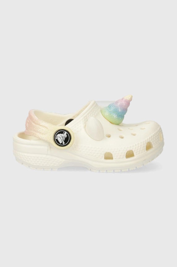 Παιδικές παντόφλες Crocs CLASSIC IAM RAINBOW UNICORN CLOG 209701.CROCS.CLASSIC.IA μπεζ SS24