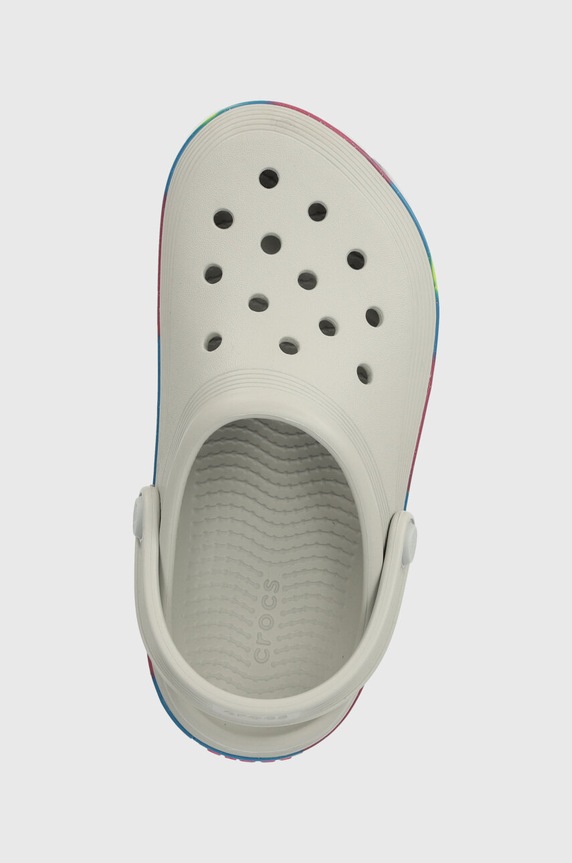 Παιδικές παντόφλες Crocs OFF COURT GLITTER BAND CLOG γκρί 209714.CROCS.OFF.COURT.