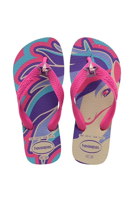 Havaianas japonki dziecięce KIDS FANTASY fioletowy 4103405.6238