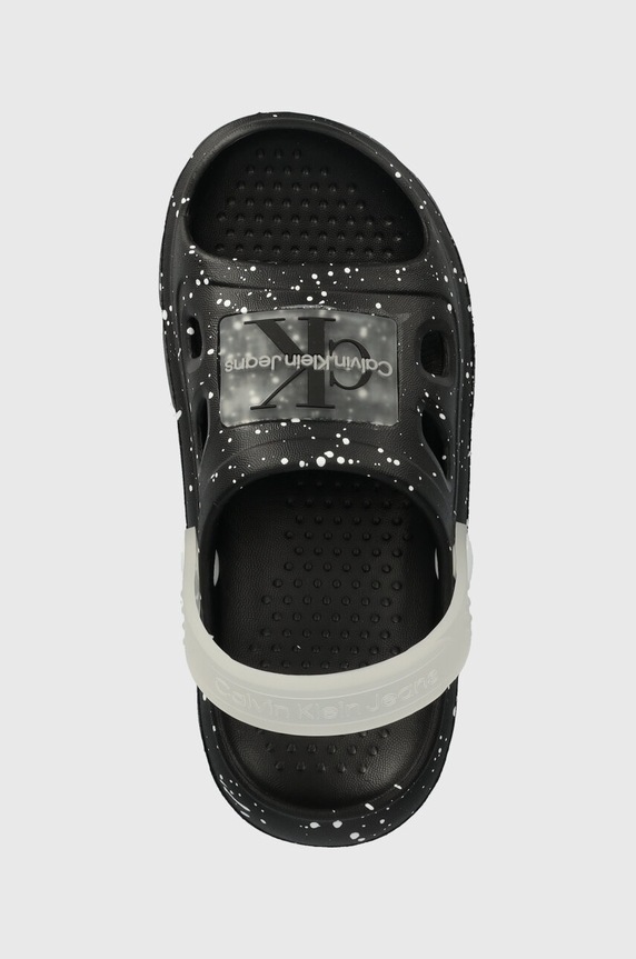 Calvin Klein Jeans klapki dziecięce czarny V1X2.80915.30.35