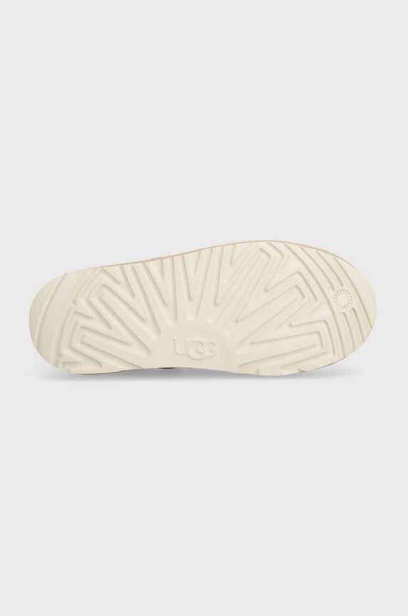UGG kapcie zamszowe dziecięce GOLDENSTAR CLOG 1159770K beżowy