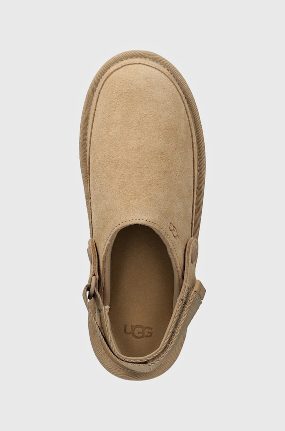 Detské semišové papuče UGG GOLDENSTAR CLOG béžová 1159770K