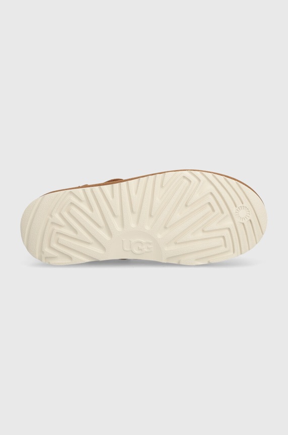UGG kapcie zamszowe dziecięce GOLDENSTAR CLOG 1159770K brązowy
