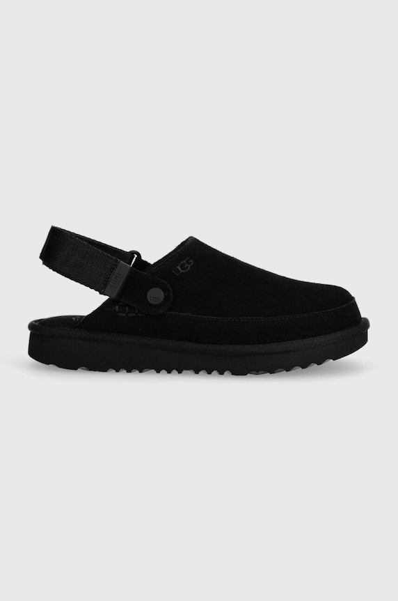 Detské semišové papuče UGG GOLDENSTAR CLOG čierna 1159770K