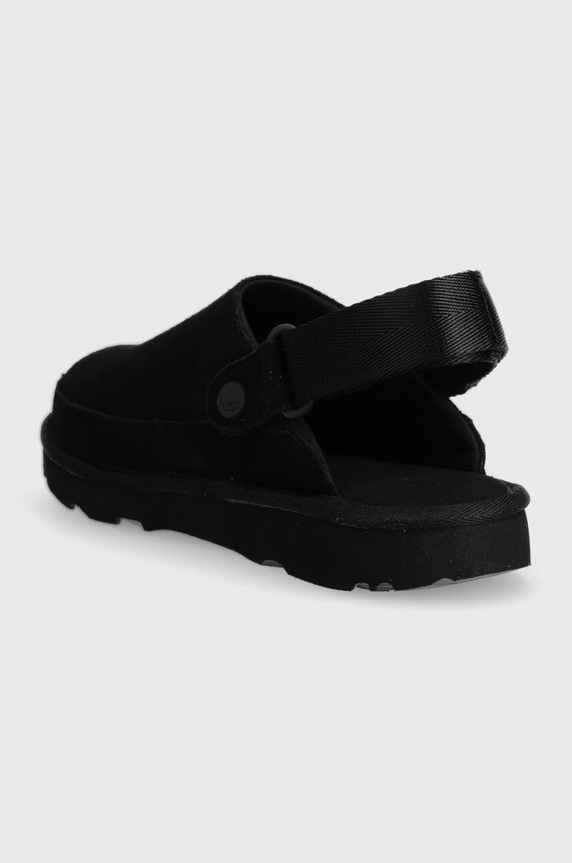 Chlapec Detské semišové papuče UGG GOLDENSTAR CLOG 1159770K čierna