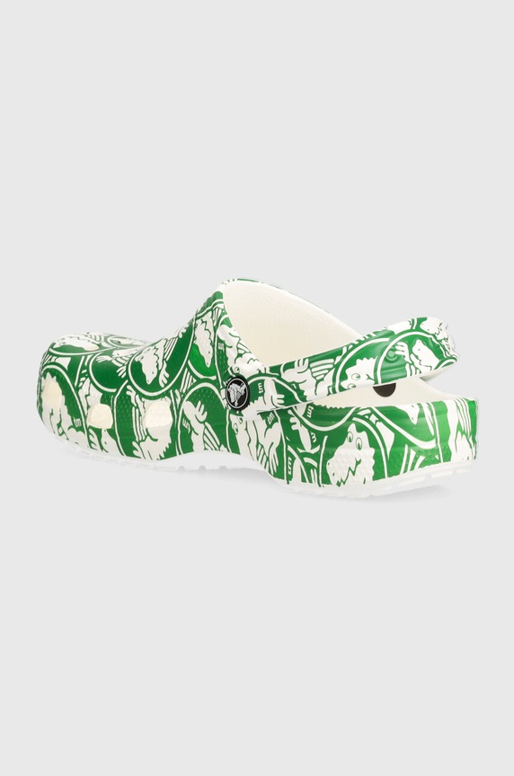 Chłopiec Crocs klapki dziecięce Classic Duke Print Clog 210007.Classic.Duke.Pri zielony