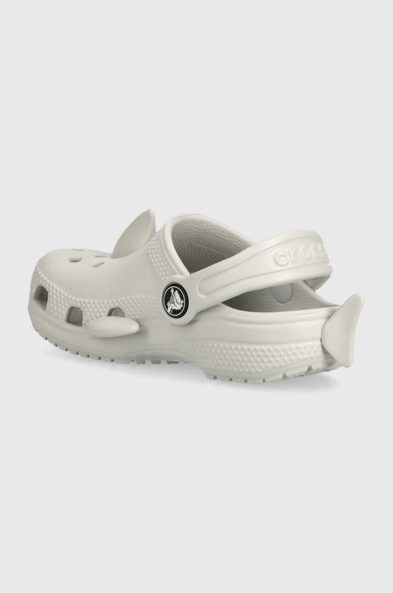 Chłopiec Crocs klapki dziecięce Classic IAM Shark Clog 210014.Classic.IAM.Shar szary