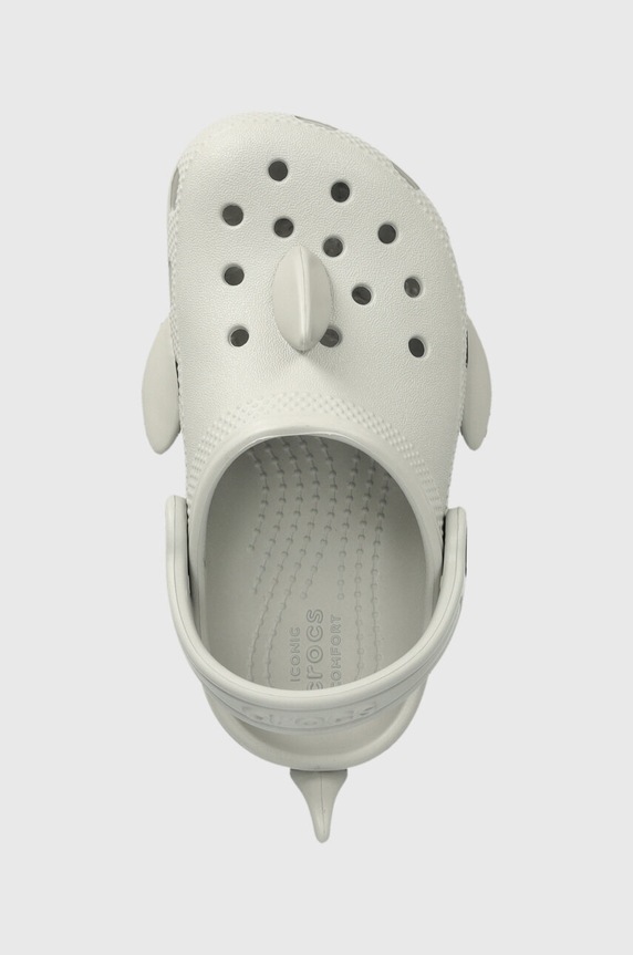 Crocs klapki dziecięce Classic IAM Shark Clog szary 210014.Classic.IAM.Shar