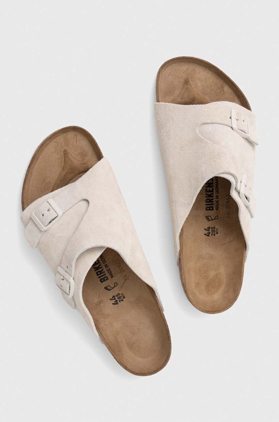 Boty Semišové pantofle Birkenstock Zürich 1025028 béžová